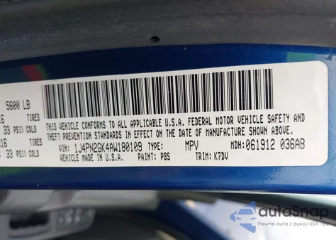 2010 Jeep Liberty Sport from USA, damaged, VIN 1J4PN2GK4AW180109